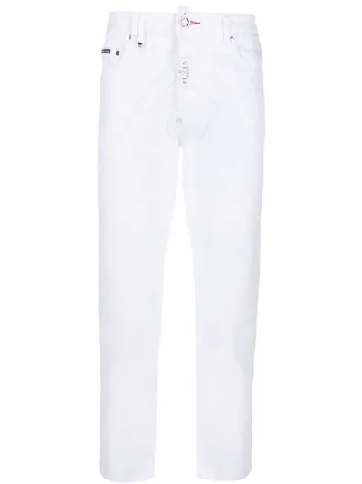 Philipp Plein Skinny-fit Mid-rise Jeans In White