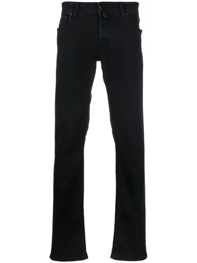 Jacob Cohen Mid-rise Slim-fit Jeans In Black