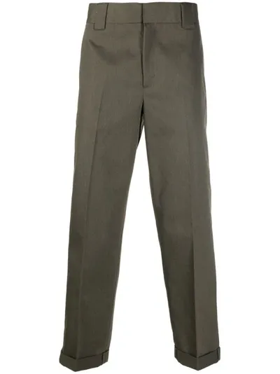 Golden Goose Straight-leg Cropped Trousers In Grey