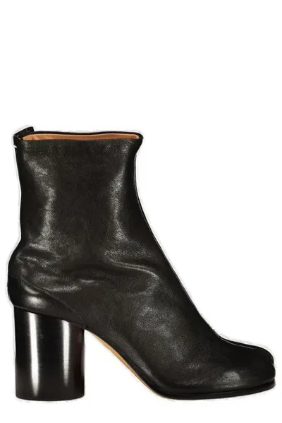 Maison Margiela Tabi Block Heeled Ankle Boots In Black