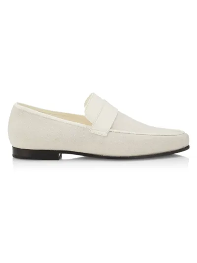 Totême The Canvas Penny Loafers In Beige