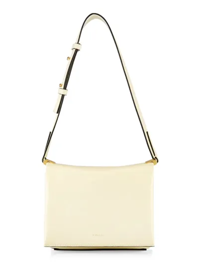 Wandler Uma Box Leather Shoulder Bag In Ivory