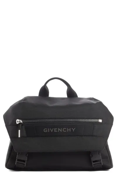 Givenchy G-trek Nylon Messenger Bag In Black