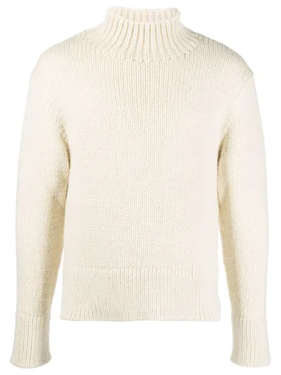 Jil Sander Ribbed Knit Jumper In Pastel