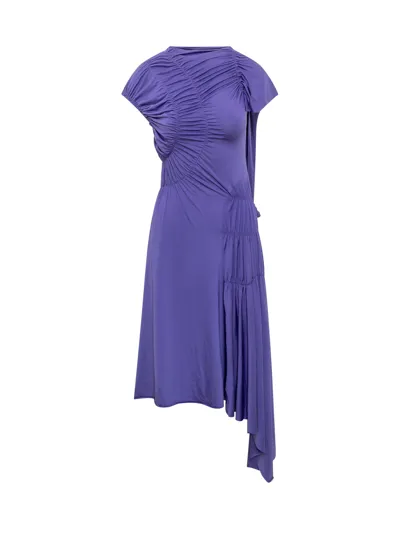 Victoria Beckham Wrap Dress In Purple