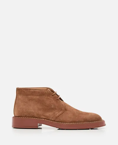 Tod's Boot Lace-up Shoes In Brown