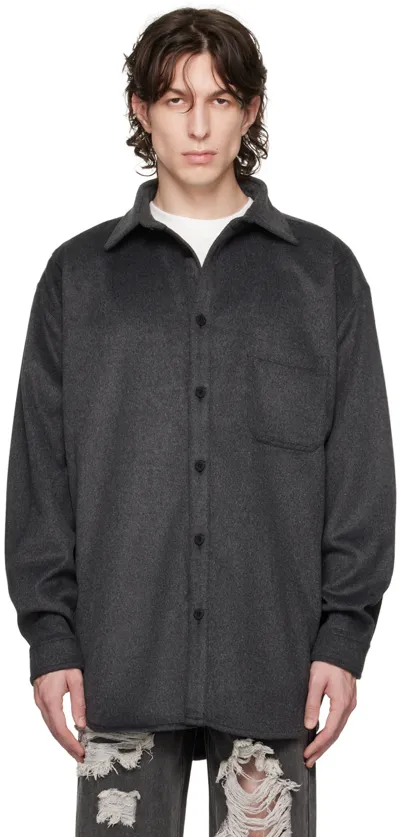 Stolen Girlfriends Club Gray Pocket Shirt In Charcoal