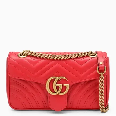 Gucci Gg Marmont Red Small Shoulder Bag