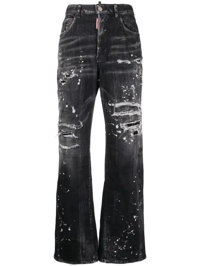 Dsquared2 Roadie Denim Jeans In Black