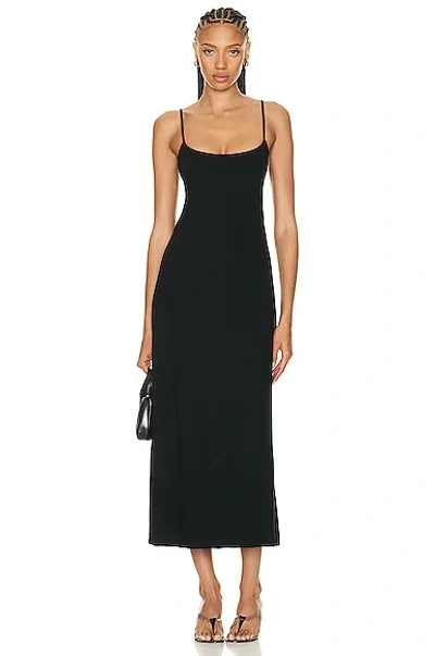 Leset Rio Scoop-neck Maxi Tank Dress In Black