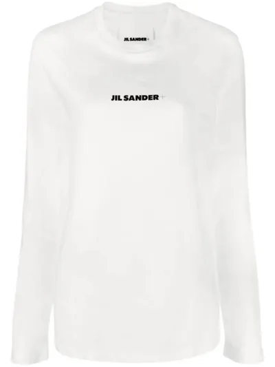 Jil Sander Crew Neck In Ivory