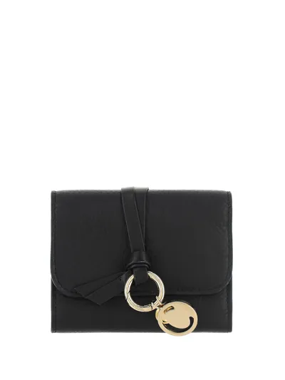 Chloé Alphabet Wallet In Black