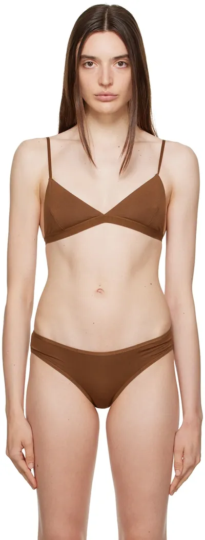 Baserange Brown Mississippi Bra In Ocular