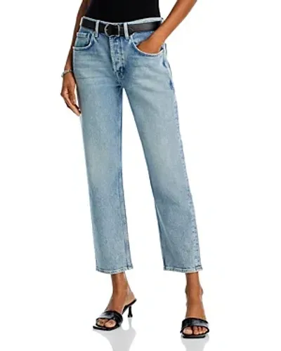 7 For All Mankind Julia Boyfriend Jeans With Embroidered Hearts In Serenade