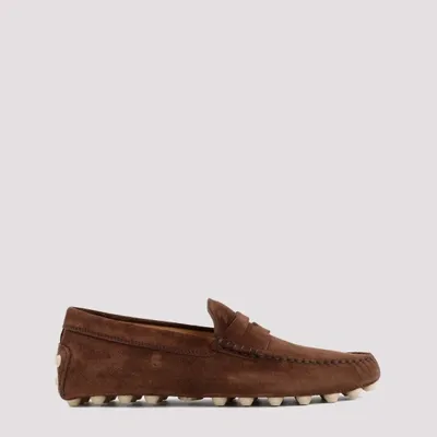 Tod's Macro 52k Gommino Loafers In Brown