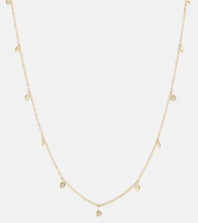 Octavia Elizabeth Micro Nesting Gem 18kt Gold Necklace With Diamonds