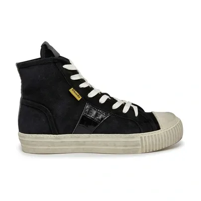 Rhude Black Bel Airs Sneakers In Black_croc