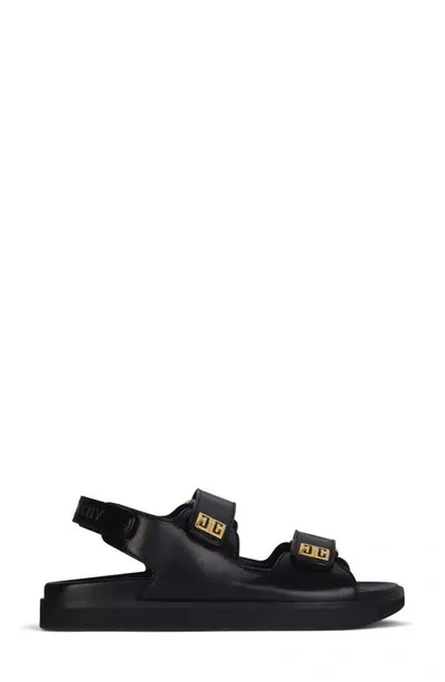 Givenchy 4g Adjustable Slingback Sandal In Black