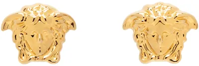 Versace Medusa Stud Earrings In Gold