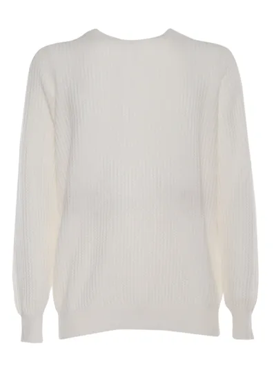 Peserico Mens Sweater In White