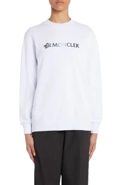 Moncler Logo Graphic Sweatshirt In White