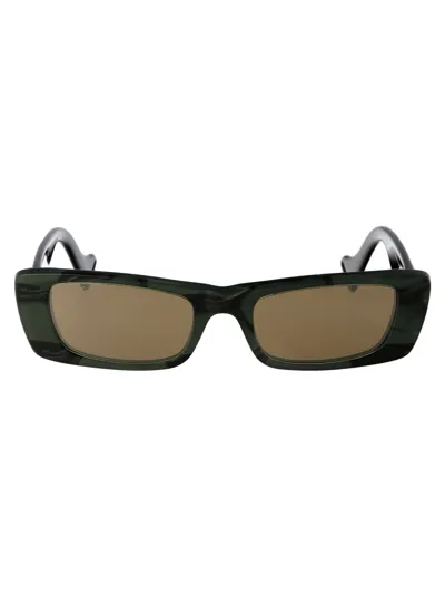 Gucci Gg0516s Sunglasses In 014 Green Green Bronze