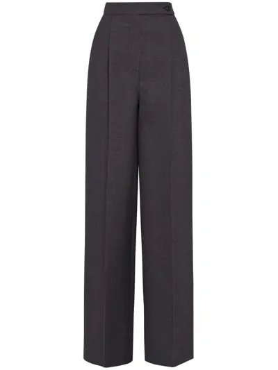 Ferragamo Palazzo Pant In Anthracite