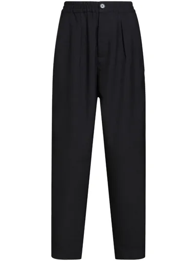 Marni High-waist Straight-leg Trousers In Black