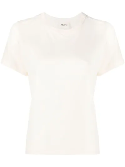 Khaite Emmylou Classic Tee Shirt In White