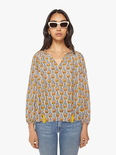 Natalie Martin Penny Blouse Tulip French Shirt In Blue