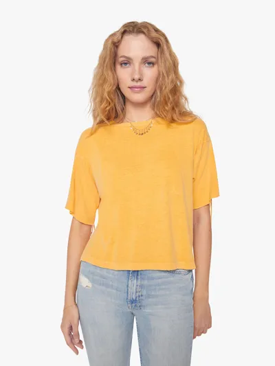 Dr. Collectors Model Rodeo Crop T Banana Tee Shirt In Yellow