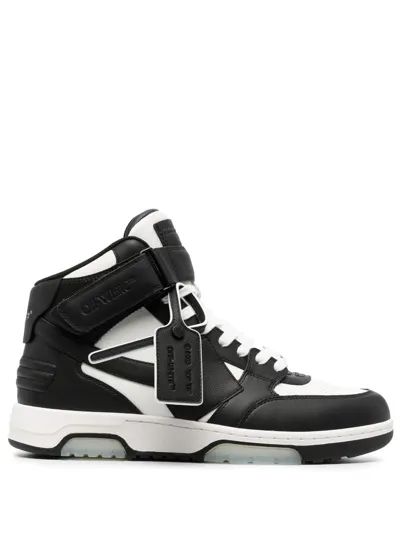 Off-white Out Of Office Mid-top Sneakers In Black White