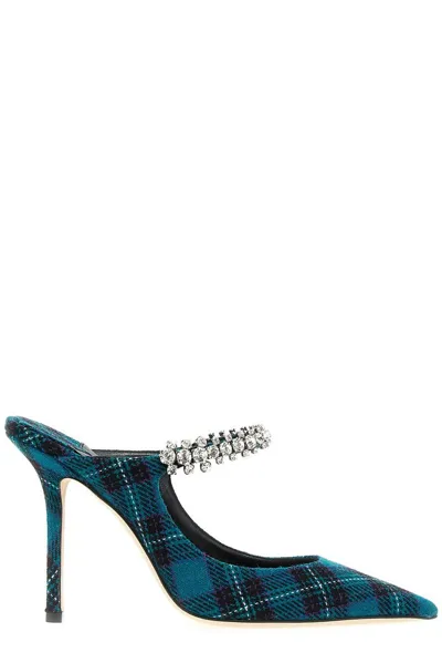 Jimmy Choo Embellished Strap Pumps In Multicolour