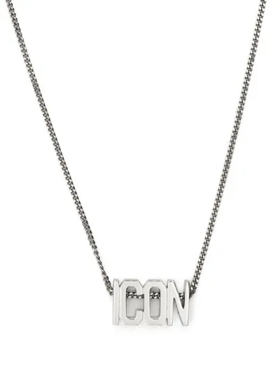 Dsquared2 Icon Pendant Necklace In Silver