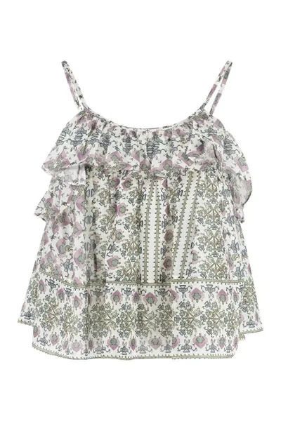 Isabel Marant Floral Printed Sleeveless Top In Multi