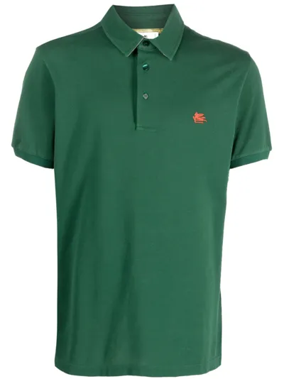 Etro Polo Roma In Green