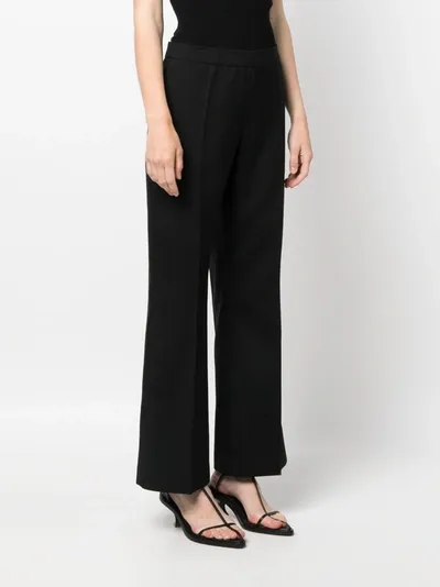 Jil Sander High Waist Straight Leg Trousers In 001 Black