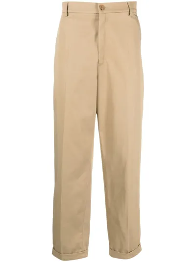 Kenzo Straight-leg Carpenter Trousers In Neutrals