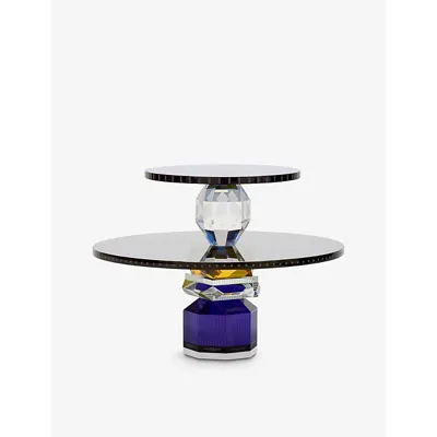 Reflections Copenhagen Dallas Crystal Pedestal In Cobalt