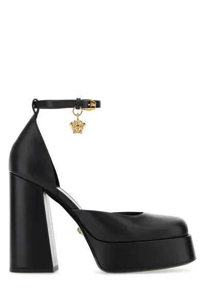 Versace Medusa Aevitas Satin Platform Pumps In Multicolor