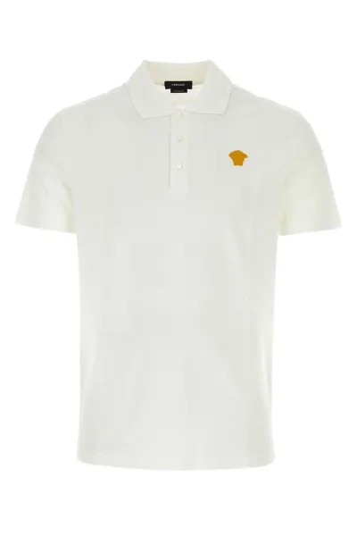 Versace Medusa Polo. In White