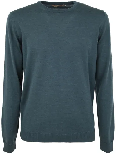 Nuur Long Sleeve Crew Neck Sweater In Blue