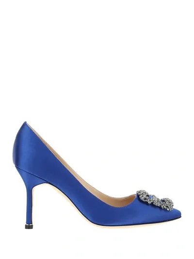 Manolo Blahnik Hangisi Pumps In Bblu