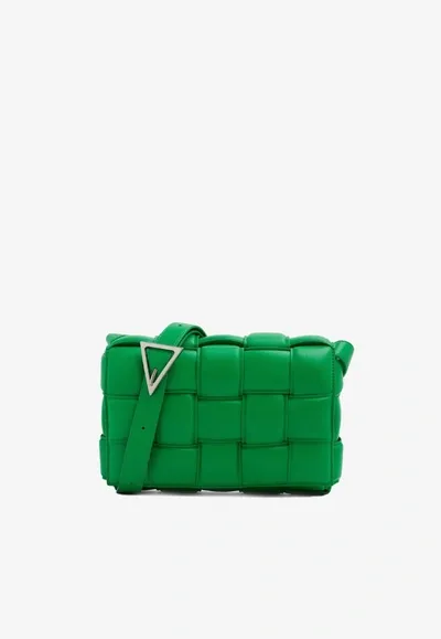 Bottega Veneta Cassette Padded Lambskin Crossbody Bag In Parakeet