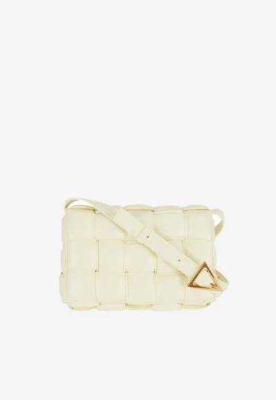 Bottega Veneta Cassette Padded Lambskin Crossbody Bag In Zest Washed