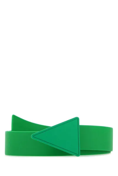 Bottega Veneta Triangle Patched Belt In Green