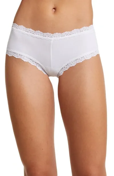 Hanky Panky Supima® Cotton Boyshorts In White