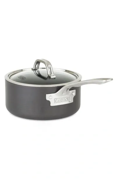 Viking 3-quart Hard Anodized Nonstick Saucepan With Lid In Dark Grey