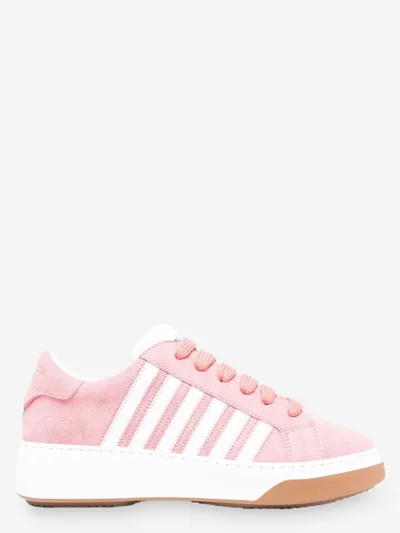 Dsquared2 Sneakers In Pink Suede