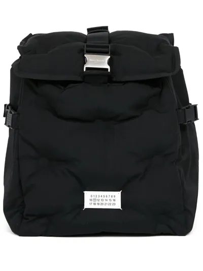 Maison Margiela Numbers-patch Backpack In Black